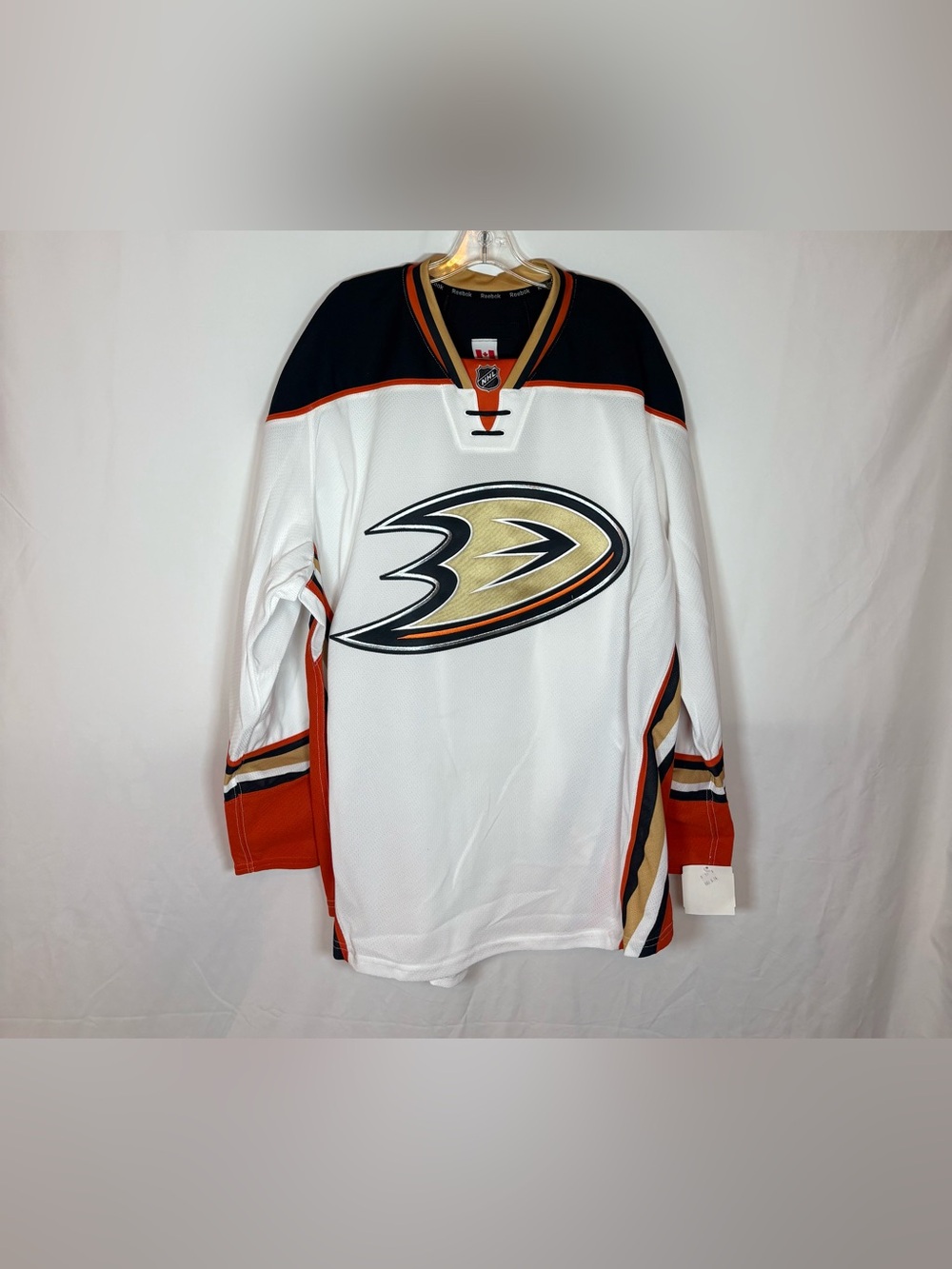 Reebok MiC Anaheim Ducks Away Team Issued Hockey Jersey 58+